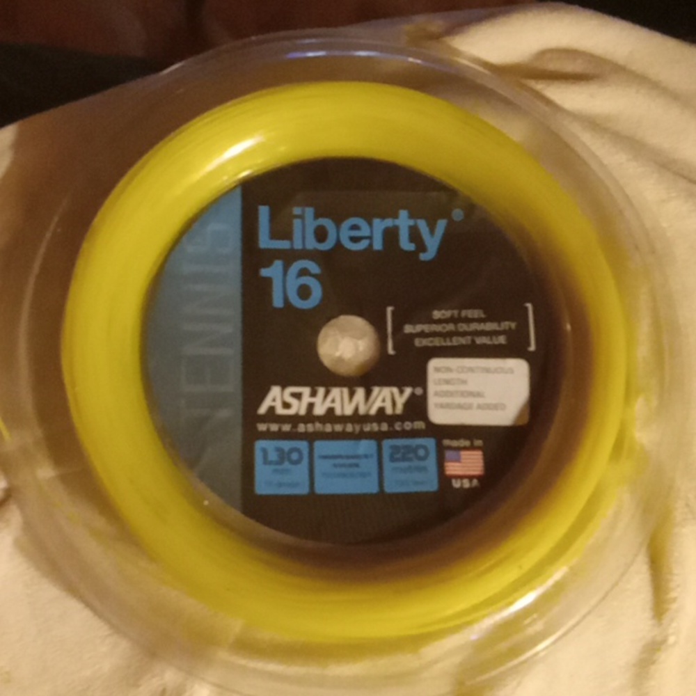Liberty 16 guage nylon tennis string